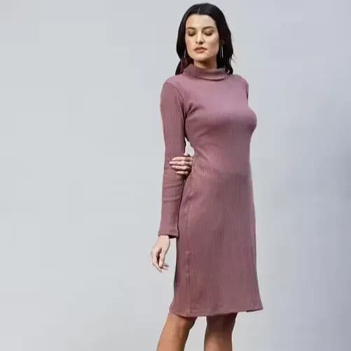 Cotton-Bodycon-Midi-Dress-for-Women